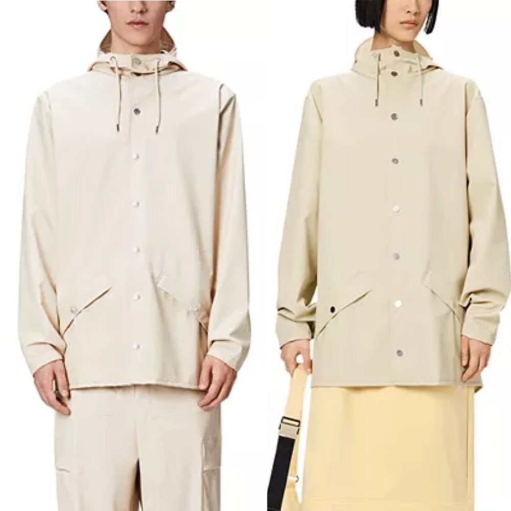 🌻NEW w/tag Rains Water Resistant Rain Jacket in Dune Color | Unisex Size XL